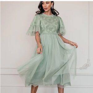 NWT JessaKae sage green Juliette tulle dress